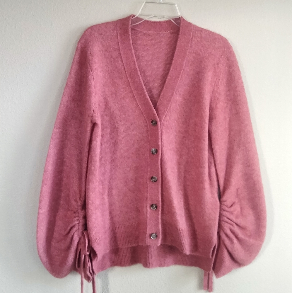 3.1 Phillip Lim Pink Cardigan Sweater Size Medium